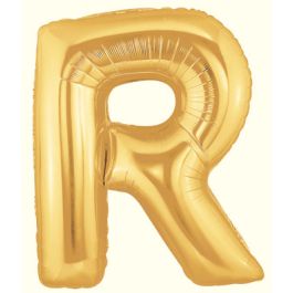 Gold Letter R Foil Balloon 7 Inch - Initial Decor - Image 1