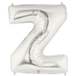 Silver Letter Z Balloon 7 Inch - 5-Pack - Image 1