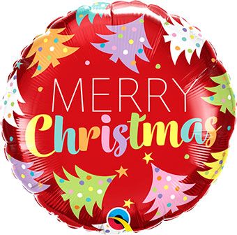 Merry Christmas Balloon - 5-Pack - Image 1