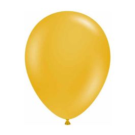 Mustard Yellow Latex Balloons 5 Inch Round - 50-Count Pack - Image 1