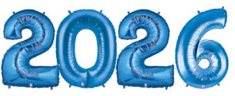 2026-Pack Blue Megaloons - Party Supplies - Image 1