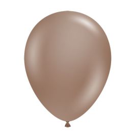 Cocoa Brown Balloons 5 Inch Round Shape - 50-Pack - Image 1