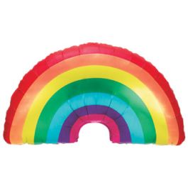 Large Rainbow Foil Balloon 32 Inch - Celebration Decor - Image 1