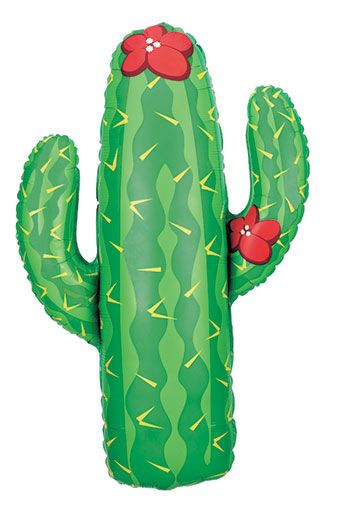 Cactus Balloon 3-Pack - 41 Inch Foil Party Decor - Image 1
