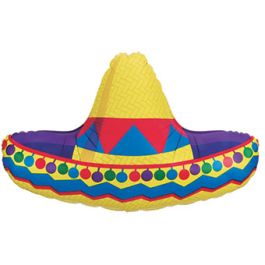 Sombrero Foil Balloon 32 Inch - Festive Party Decor - Image 1