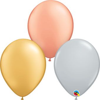 Metallic Tricolor Balloons - Party Supplies - Image 1