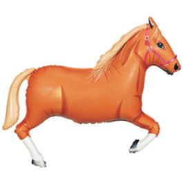Tan Horse Foil Balloon 34 Inch - Image 1
