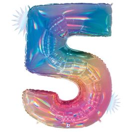 Number 5 Foil Balloon 34 Inch - 1 Pack - Image 1