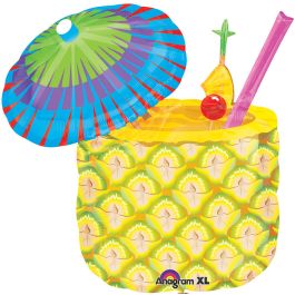 Pineapple Tropical Foil Balloon 29 Inch - Large Party Decor - Image 1