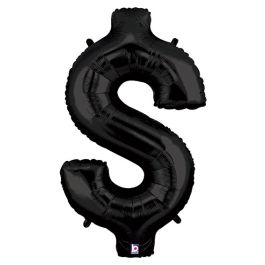 Black Dollar Sign Balloon 34 Inch - Image 1