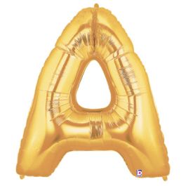 Gold Letter A Foil Balloon 34 Inch - Image 1