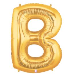 Gold Letter B Foil Balloon 34 Inch - Image 1