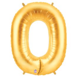 Gold Letter O Foil Balloon 34 Inch - Statement Party Decor - Image 1