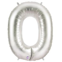 Silver Letter O Foil Balloon 34 Inch - Image 1