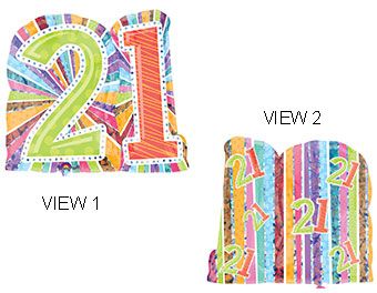 21st Birthday Balloons - 3-Pack - Image 1