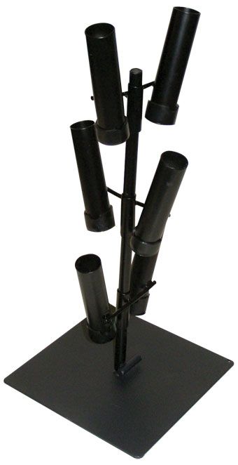 Black Metal Cylinder Display Stand - Party Supplies - Image 1