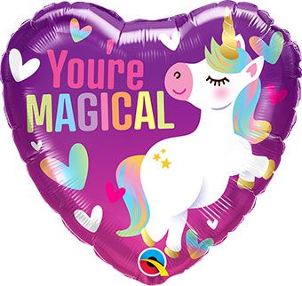 Magical Unicorn Balloon 5-Pack - 18" Foil - Image 1