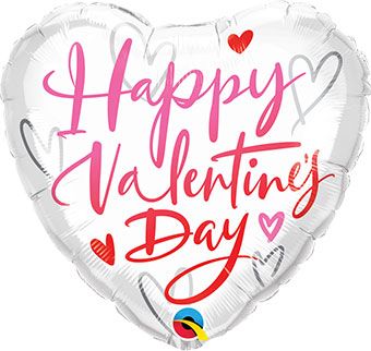 Happy Valentine's Day Balloon - 5-Pack - Image 1
