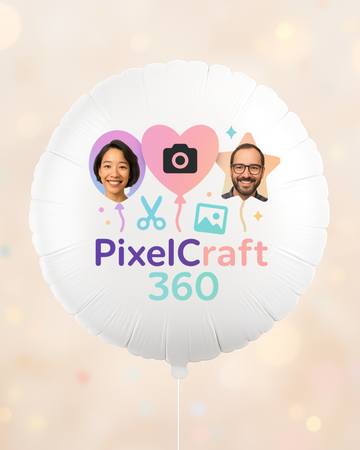 Custom 18 inch foil balloon personalized with your photo - view 1