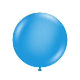 Blue Latex Balloons 17 Inch Round Shape - 50-Pack - Image 1