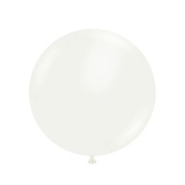 White Latex Balloons 17 Inch Round - 50 Count Pack - Image 1