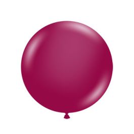 Crystal Burgundy Balloons 17 Inch Round - 50-Pack - Image 1