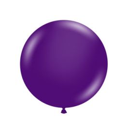 Purple Round Latex Balloons 17 Inch - 50-Pack Bulk - Image 1