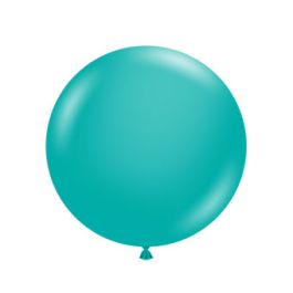 Teal Latex Balloons 17 Inch Round - 50 Count Bulk Pack - Image 1