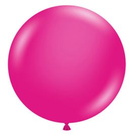 Hot Pink Round Latex Balloons 17 Inch - 50 Count - Image 1
