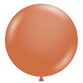 Burnt Orange Latex Balloons 17 Inch - 50-Pack - Image 1