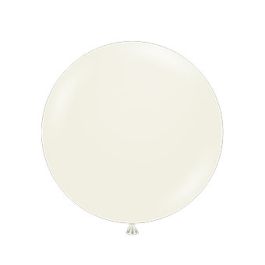 Pearl Ivory Latex Balloons 17 Inch Round - 50 Count Pack - Image 1