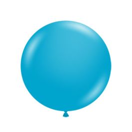 Turquoise Latex Balloons 17 Inch Round - 50-Pack Bulk Set - Image 1