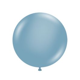 Blue Slate Balloons 17 Inch Round - 50 Count Bulk Pack - Image 1