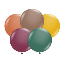 Autumn Mix Latex Balloons 17 Inch - 50 Count Bulk Pack - Image 1