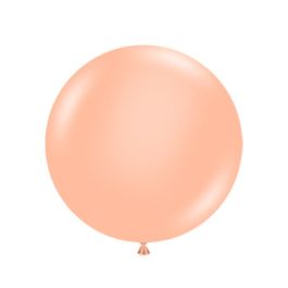 Pastel Orange Balloons 17 Inch Round Shape - 50 Count Pack - Image 1