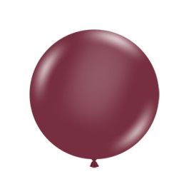 Burgundy Balloon 17 Inch Round - 50-Count Latex Balloons - Image 1