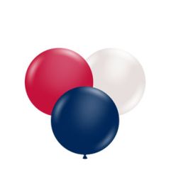 Patriotic Red White Blue Balloons 17 Inch - 50 Count Pack - Image 1