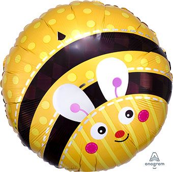 Bumble Bee Balloon 18 Inch Foil - Cute Party Decor - Image 1