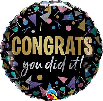 Congrats You Did It Balloon 18 Inch - 5-Pack - Image 1