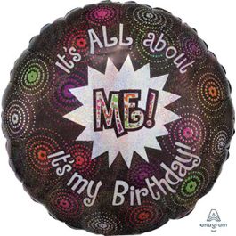 Birthday Balloon 18 Inch - It's All About Me Foil - Image 1