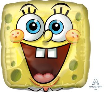 SpongeBob Balloon 5-Pack - 18" Foil - Image 1