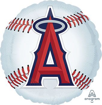 Los Angeles Angels Baseball Balloons - 5-Pack - Image 1
