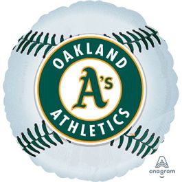 Oakland Athletics Baseball Foil Balloon 18 Inch - Image 1