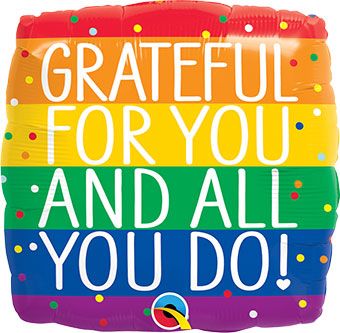 Grateful Balloon 5-Pack - Rainbow Pride - Image 1