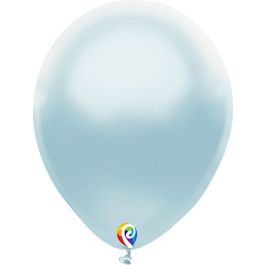 Pearl Baby Blue Balloons 12 Inch - 12-Pack - Image 1