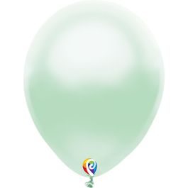 Pearl Mint Green Balloons 12 Inch - 12 Count Pack - Image 1