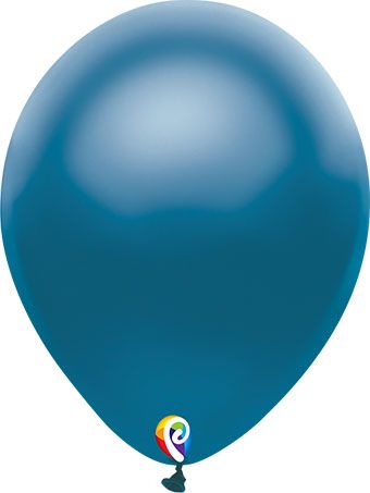 Pearl Blue Balloons - 5-Pack - Image 1