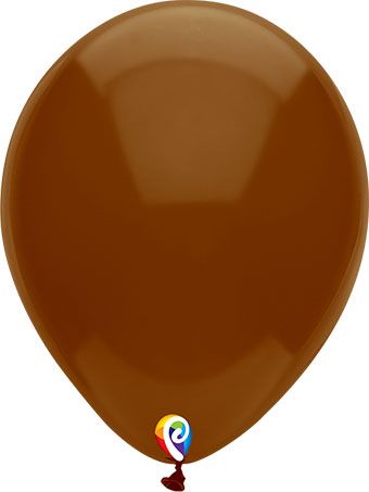 Cocoa Brown Balloons - 5-Pack - Image 1