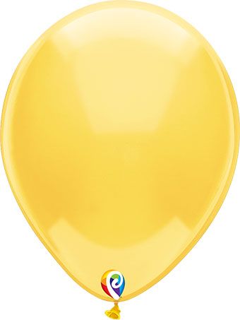 Crystal Yellow Balloons - 5-Pack - Image 1