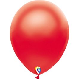 Pearl Red Latex Balloons 12 Inch - 50-Pack - Image 1